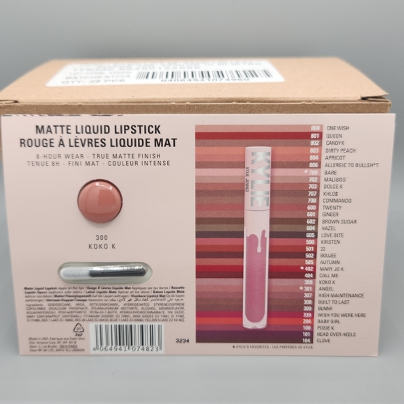 Kylie Jenner Cosmetics Koko K Matte Liquid Lipstick Sample Card | Box of 25 unit - Picture 2 of 4